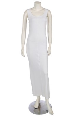 Lot 476 - A Jean Paul Gaultier white cotton jersey dress, circa 1994