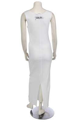 Lot 476 - A Jean Paul Gaultier white cotton jersey dress, circa 1994