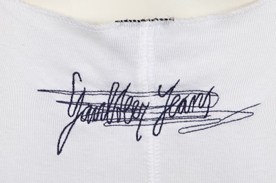 Lot 476 - A Jean Paul Gaultier white cotton jersey dress, circa 1994