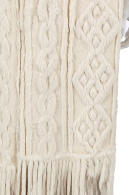 Lot 117 - A Jean Paul Gaultier white rabbit fur scarf, 'Dandy-Motard-Glam' collection, Autumn-Winter 1999-2000