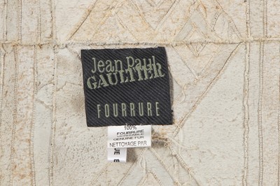 Lot 117 - A Jean Paul Gaultier white rabbit fur scarf, 'Dandy-Motard-Glam' collection, Autumn-Winter 1999-2000