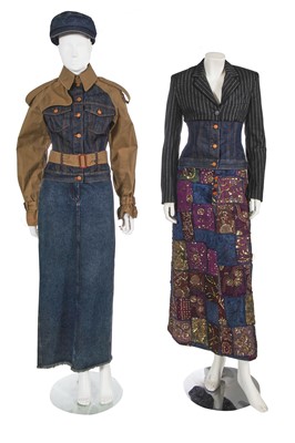 Lot 470 - Two Jean Paul Gaultier denim ensembles, mid-late 1990s