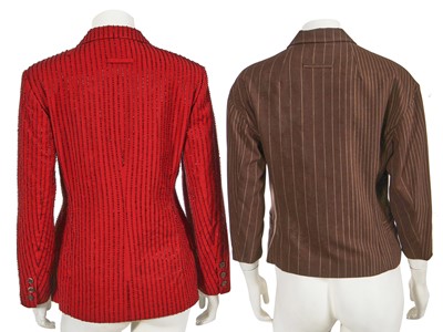 Lot 478 - Two Jean Paul Gaultier jackets, ‘Le Couple Adam et Ève, Rastas d’Aujourd’Hui’ collection, Spring-Summer 1991
