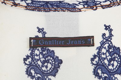 Lot 461 - Two Jean Paul Gaultier lace print polyamide dresses, 1990s