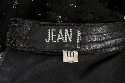 Lot 64 - A good Jean Muir textured black chiffon dress,...