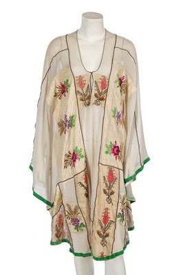Lot 643 - A Thea Porter chiffon cape/poncho, early 1970s