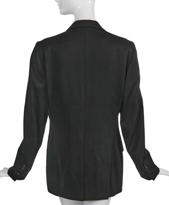 Lot 77 - Marianne Faithfull's Dior black silk tuxedo jacket, 2010s