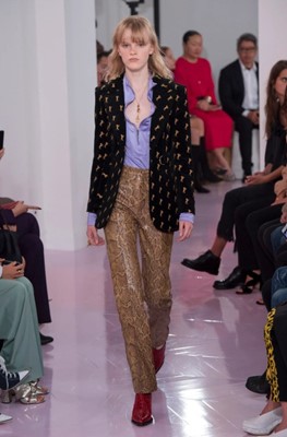 Lot 76 - Marianne Faithfull's Chloé by Natacha Ramsay-Levi pony-embroidered ensemble, Spring-Summer 2018