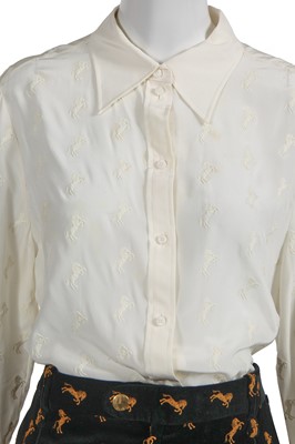Lot 76 - Marianne Faithfull's Chloé by Natacha Ramsay-Levi pony-embroidered ensemble, Spring-Summer 2018