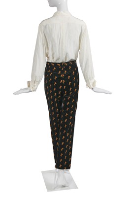 Lot 76 - Marianne Faithfull's Chloé by Natacha Ramsay-Levi pony-embroidered ensemble, Spring-Summer 2018
