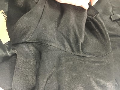 Lot 78 - Marianne Faithfull's John Galliano black satin suit, circa 2004