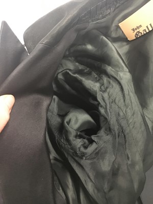 Lot 78 - Marianne Faithfull's John Galliano black satin suit, circa 2004