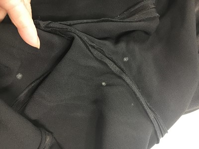 Lot 78 - Marianne Faithfull's John Galliano black satin suit, circa 2004