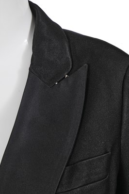 Lot 78 - Marianne Faithfull's John Galliano black satin suit, circa 2004