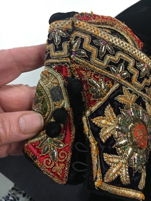 Lot 449 - A Liberty & Co. black velvet jacket, late 1930s