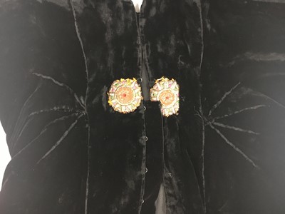 Lot 449 - A Liberty & Co. black velvet jacket, late 1930s
