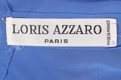 Lot 82 - A Loris Azzaro blue jersey evening gown, 1970s,...