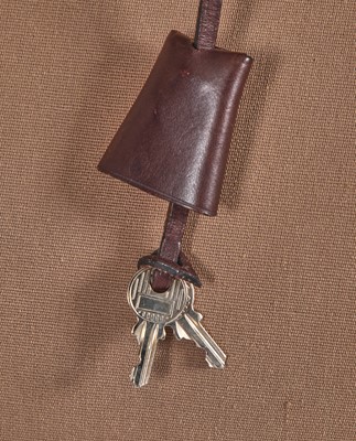 Lot 48 - An Hermès brown leather and canvas Herbag Zip 39, 2010