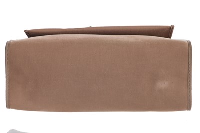 Lot 48 - An Hermès brown leather and canvas Herbag Zip 39, 2010