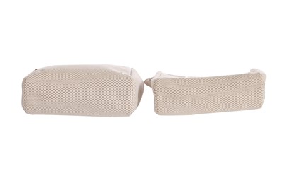 Lot 51 - An Hermès vache leather and natural toile canvas Herbag 2-in-1, 2003