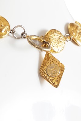 Lot 33 - A Chanel gold-tone coin necklace, circa 1990