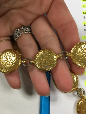 Lot 33 - A Chanel gold-tone coin necklace, circa 1990