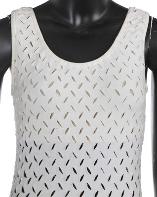 Lot 532 - A Vivienne Westwood white polycotton bodysuit, 'Cut, Slash & Pull' collection, Spring-Summer 1991