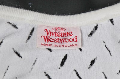 Lot 532 - A Vivienne Westwood white polycotton bodysuit, 'Cut, Slash & Pull' collection, Spring-Summer 1991