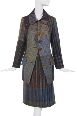 Lot 534 - A Vivienne Westwood blanket tweed suit, 'Portrait' collection, Autumn-Winter 1990-91