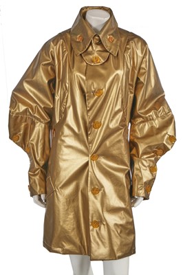 Lot 498 - A Vivienne Westwood gold polymer coat, mid-1990s