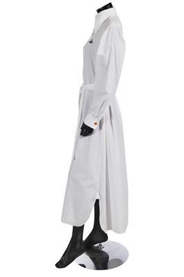 Lot 503 - A Vivienne Westwood white poplin shirt dress, 1990s