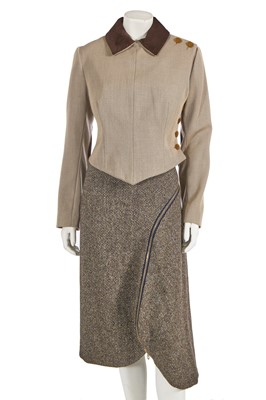 Lot 513 - A Vivienne Westwood beige whipcord jacket, 1990s