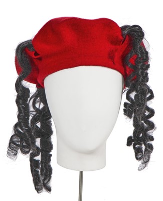 Lot 536 - A Vivienne Westwood red felted wool beret, circa 1990