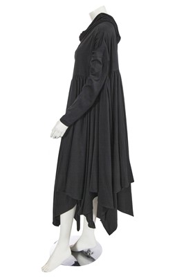 Lot 620 - A Romeo Gigli black cotton jersey dress, late 1980s