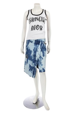 Lot 369 - A Christian Dior by John Galliano denim skirt, 'Fly Girl' collection, Autumn-Winter 2000-01