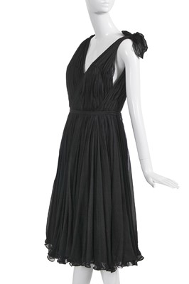 Lot 96 - An Alexander McQueen black silk chiffon cocktail dress, 'The Man Who Knew Too Much' collection, Autumn-Winter 2005-06