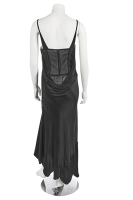 Lot 381 - An Alexander McQueen black silk cocktail dress, 'Deliverance' commercial collection, Spring-Summer 2004