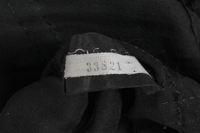 Lot 36 - A Gabrielle Chanel haute couture black silk mousseline cocktail dress, circa 1967