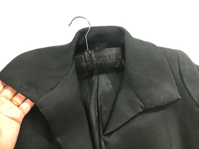 Lot 391 - A Givenchy haute couture black silk gazar coat, Spring-Summer 1972
