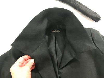 Lot 391 - A Givenchy haute couture black silk gazar coat, Spring-Summer 1972