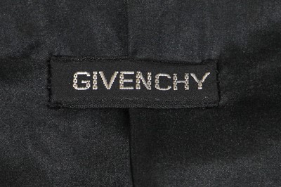 Lot 391 - A Givenchy haute couture black silk gazar coat, Spring-Summer 1972