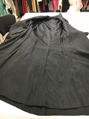 Lot 391 - A Givenchy haute couture black silk gazar coat, Spring-Summer 1972