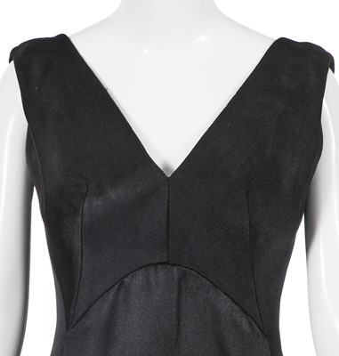 Lot 438 - A Cristóbal Balenciaga haute couture black silk cocktail dress, probably Spring-Summer 1959