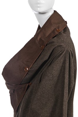 Lot 157 - A Maison Martin Margiela artisanal brown wool duvet-cover coat, Autumn-Winter 1999-2000