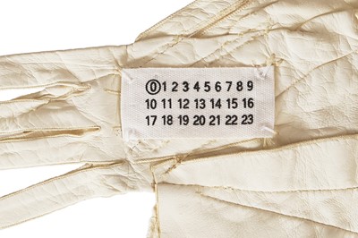 Lot 156 - A fine Maison Martin Margiela artisanal leather glove top, Spring-Summer 2001