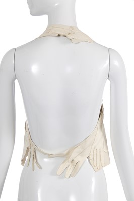 Lot 156 - A fine Maison Martin Margiela artisanal leather glove top, Spring-Summer 2001
