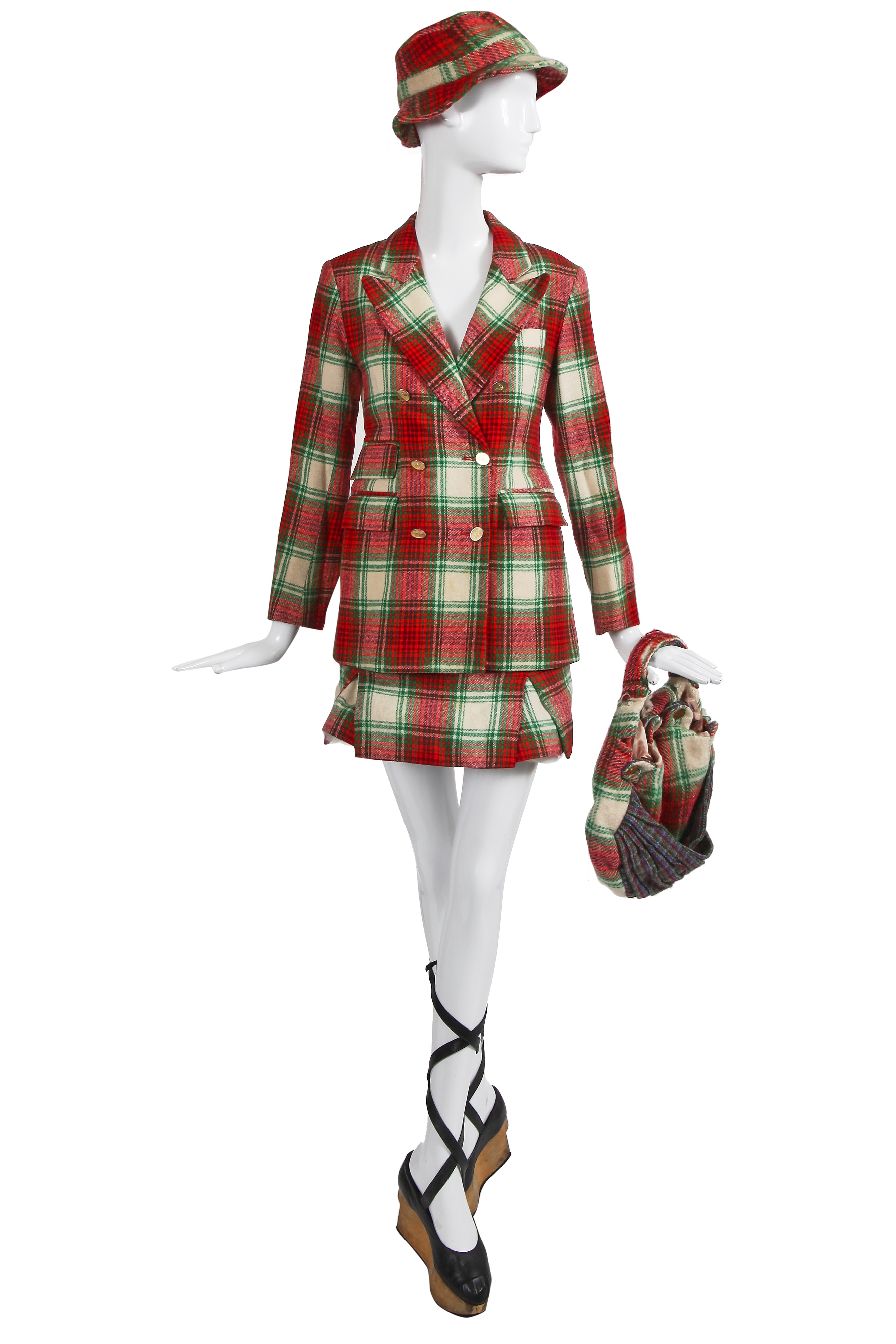 Lot 251 - A Vivienne Westwood tartan wool ensemble,