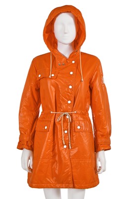 Lot 697 - An André Courrèges orange Union de Transports Aériens uniform jacket, 1973