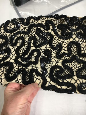Lot 439 - Tina Chow's Cristóbal Balenciaga haute couture beaded and sequinned silk faille bolero, 1946