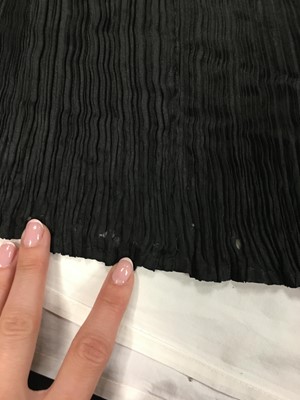 Lot 455 - A Mariano Fortuny black silk Delphos, circa 1920-30